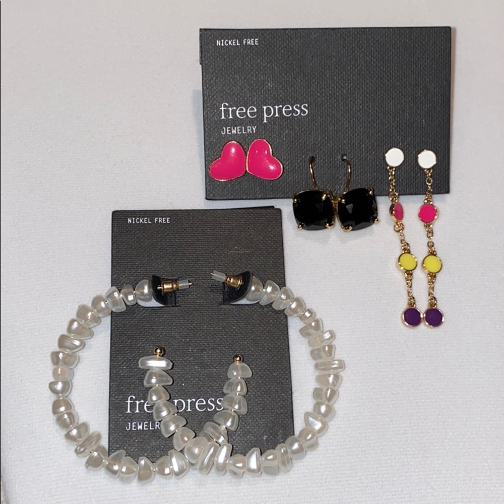 Free Press earrings Bundle- NWT
